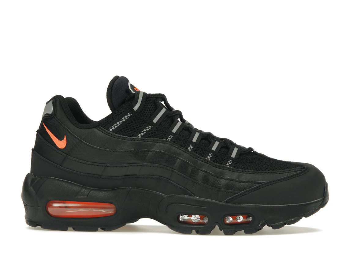 Vue 2 de Nike Air Max 95 Black Total Orange