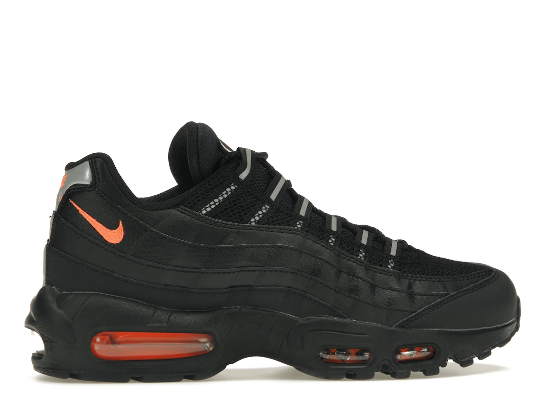 Vue 36 de Nike Air Max 95 Black Total Orange