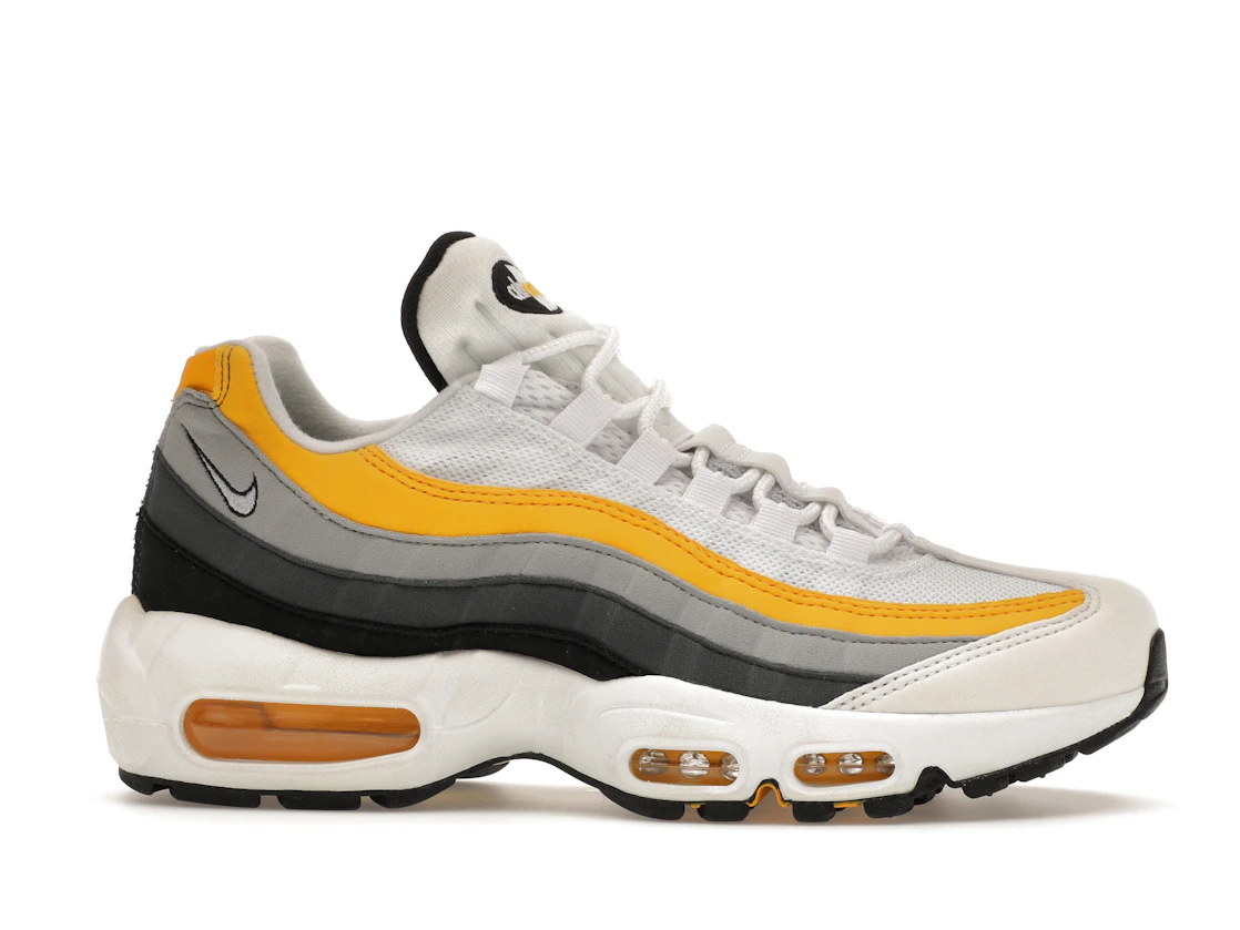 Vue 2 de Nike Air Max 95 White Amarillo Dark Grey