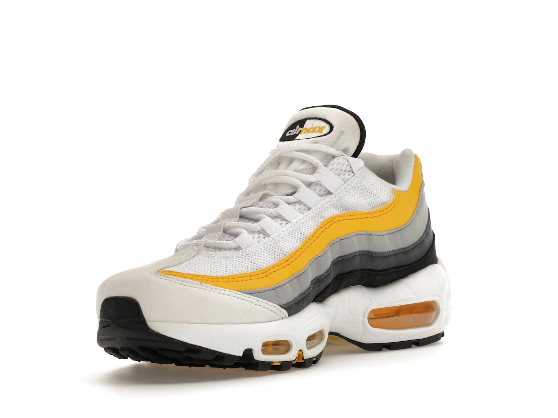 Vue 14 de Nike Air Max 95 White Amarillo Dark Grey
