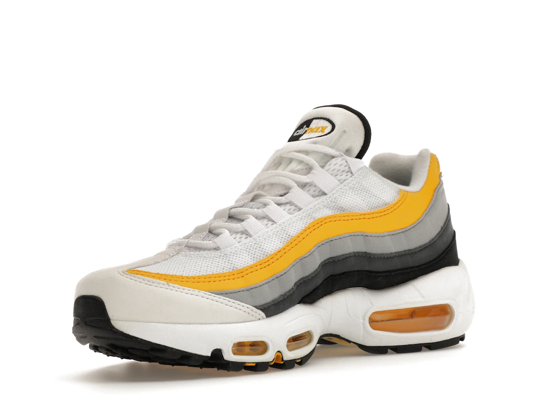 Vue 15 de Nike Air Max 95 White Amarillo Dark Grey