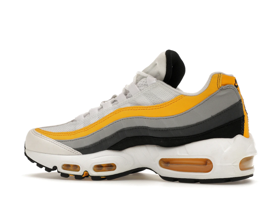 Vue 21 de Nike Air Max 95 White Amarillo Dark Grey