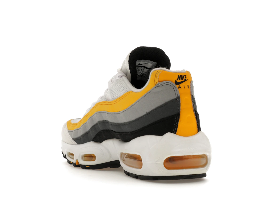 Vue 25 de Nike Air Max 95 White Amarillo Dark Grey