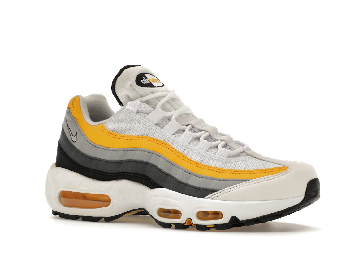 Vue 4 de Nike Air Max 95 White Amarillo Dark Grey