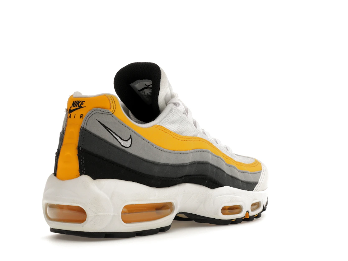 Vue 32 de Nike Air Max 95 White Amarillo Dark Grey