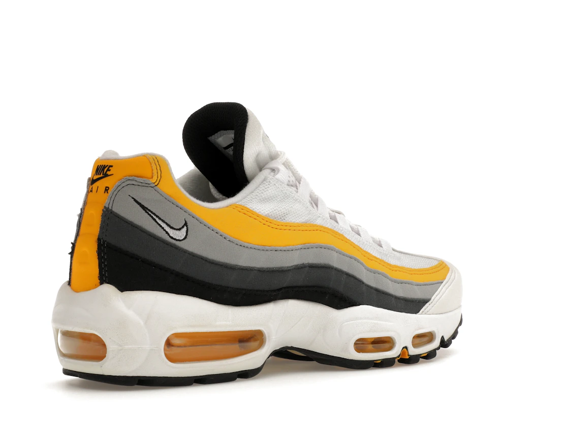 Vue 33 de Nike Air Max 95 White Amarillo Dark Grey