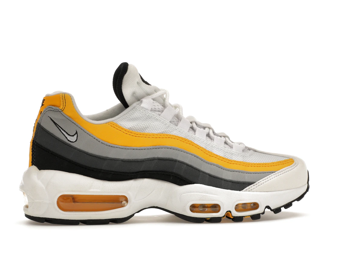 Vue 36 de Nike Air Max 95 White Amarillo Dark Grey