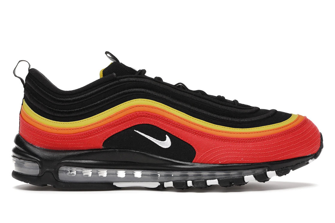Vue 1 de Nike Air Max 97 Black Chile Red Magma Orange
