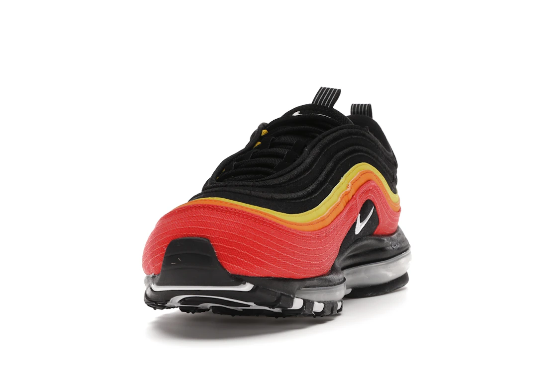 Vue 12 de Nike Air Max 97 Black Chile Red Magma Orange