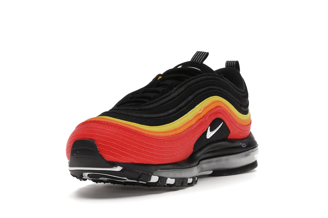 Vue 13 de Nike Air Max 97 Black Chile Red Magma Orange