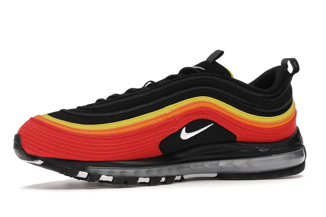 Vue 17 de Nike Air Max 97 Black Chile Red Magma Orange