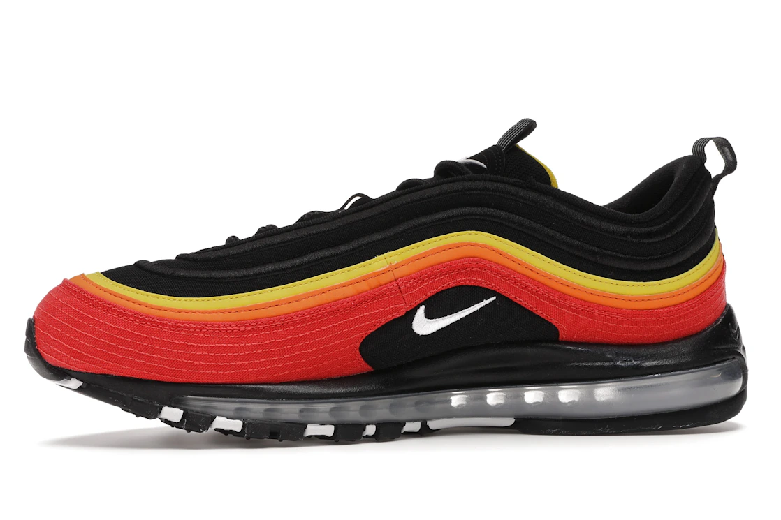 Vue 18 de Nike Air Max 97 Black Chile Red Magma Orange