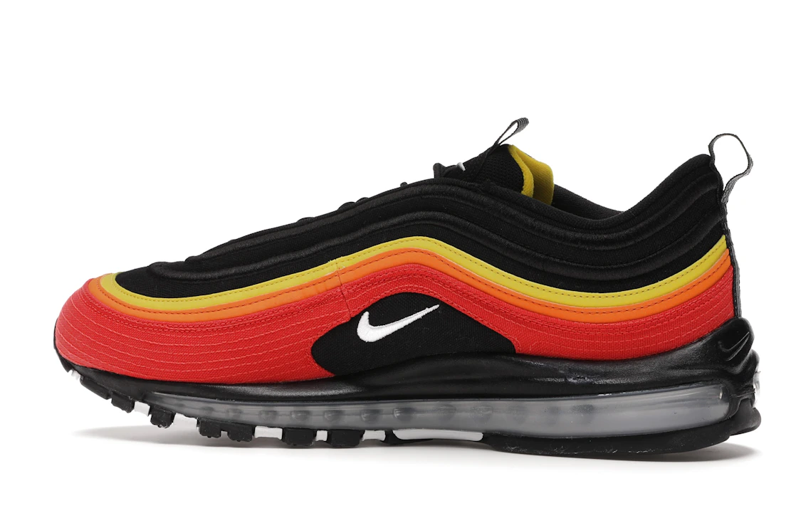 Vue 21 de Nike Air Max 97 Black Chile Red Magma Orange