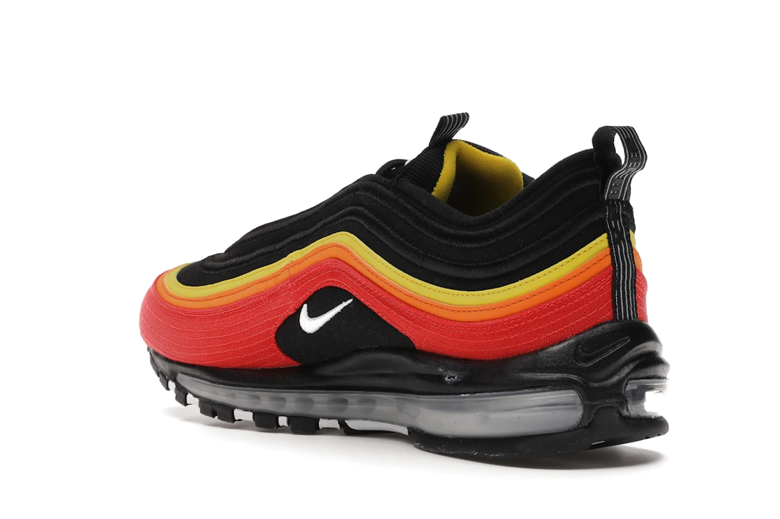 Vue 24 de Nike Air Max 97 Black Chile Red Magma Orange