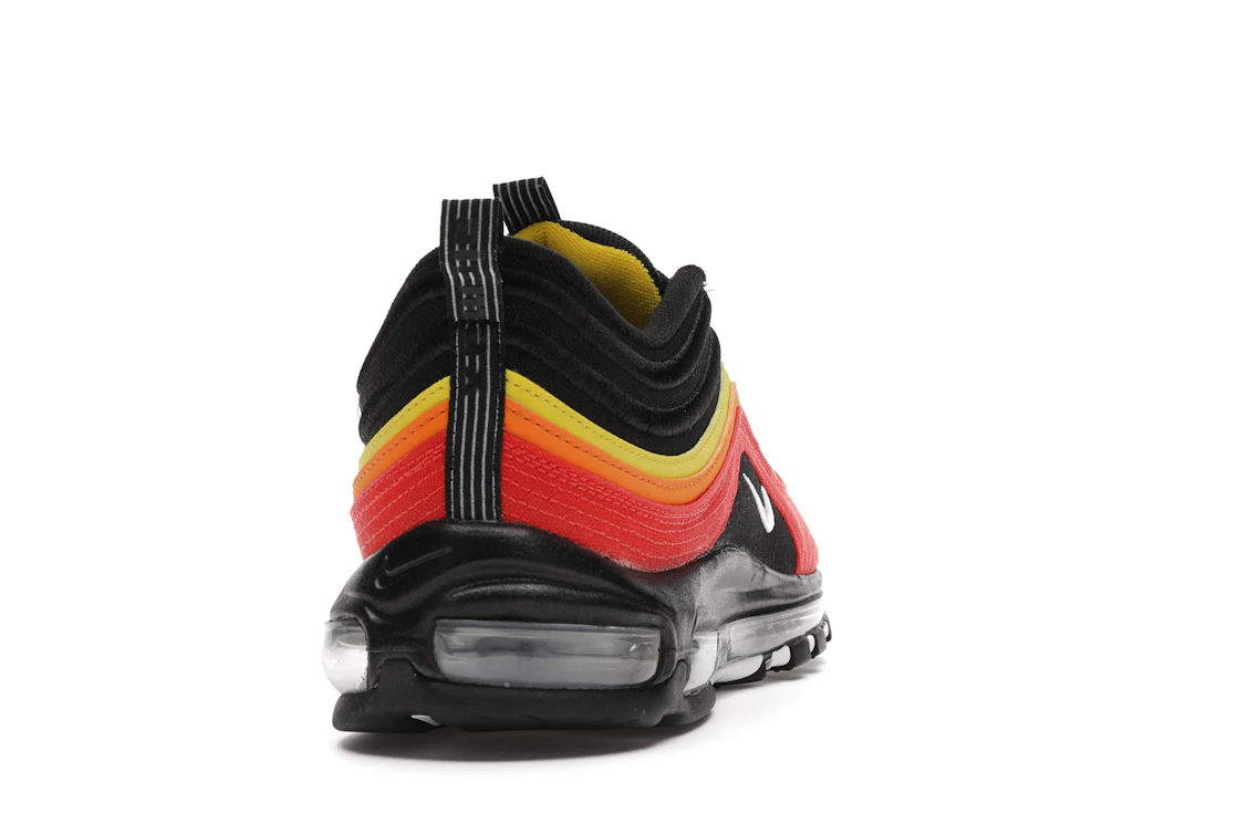 Vue 29 de Nike Air Max 97 Black Chile Red Magma Orange