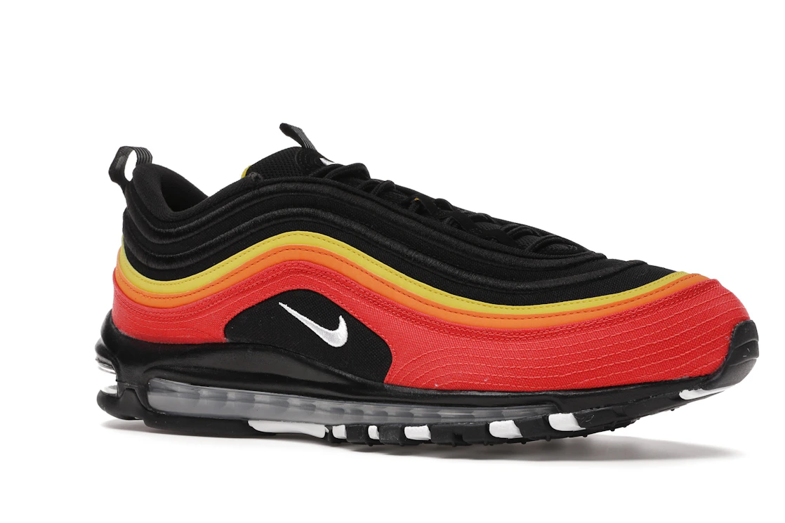 Vue 4 de Nike Air Max 97 Black Chile Red Magma Orange
