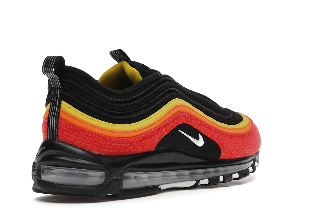 Vue 32 de Nike Air Max 97 Black Chile Red Magma Orange
