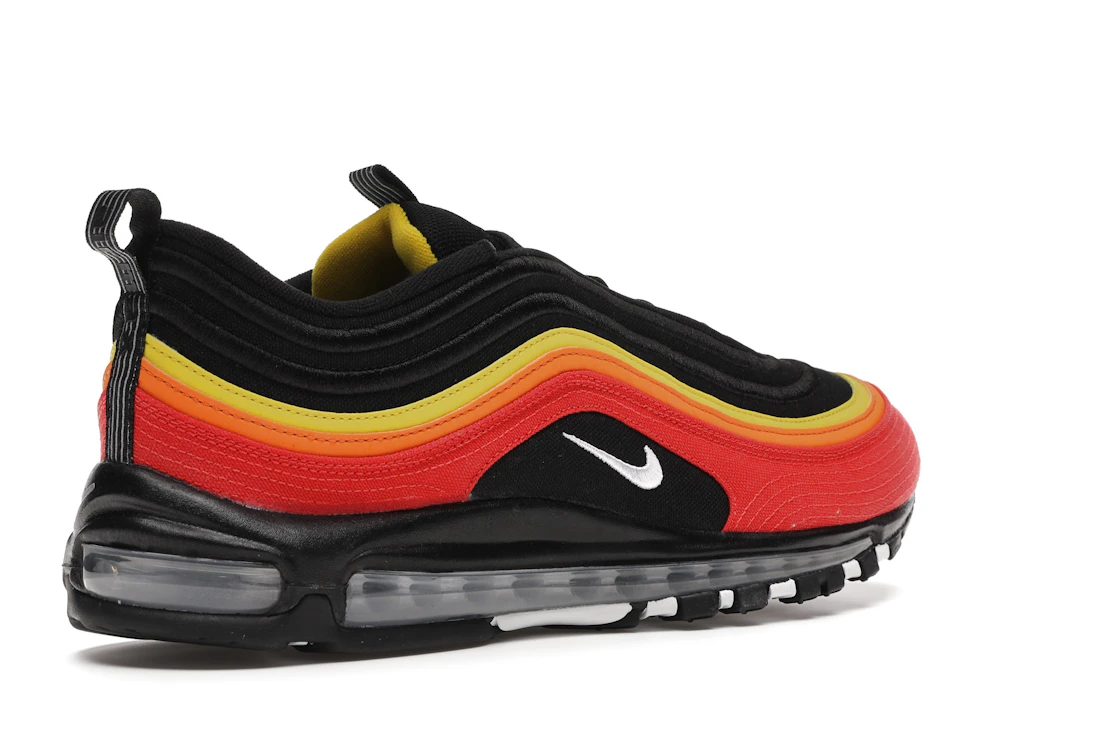 Vue 33 de Nike Air Max 97 Black Chile Red Magma Orange