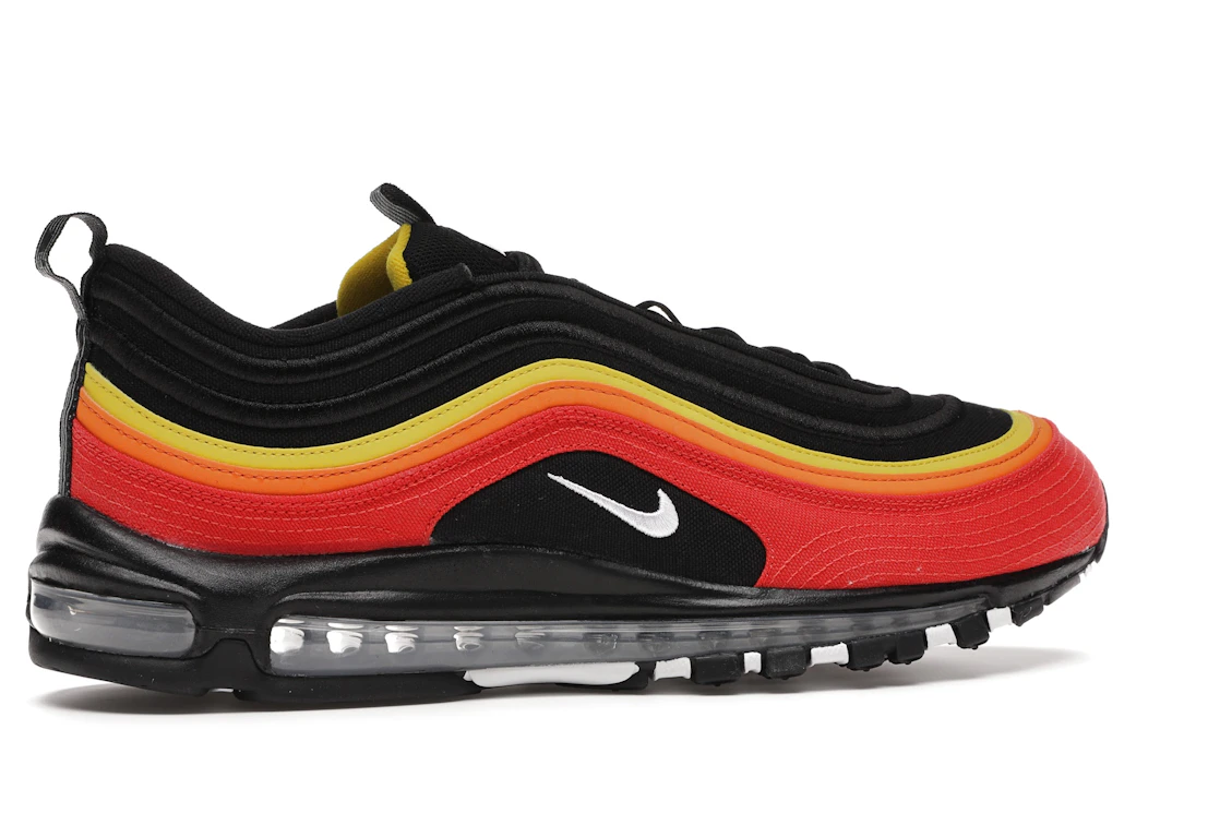Vue 35 de Nike Air Max 97 Black Chile Red Magma Orange