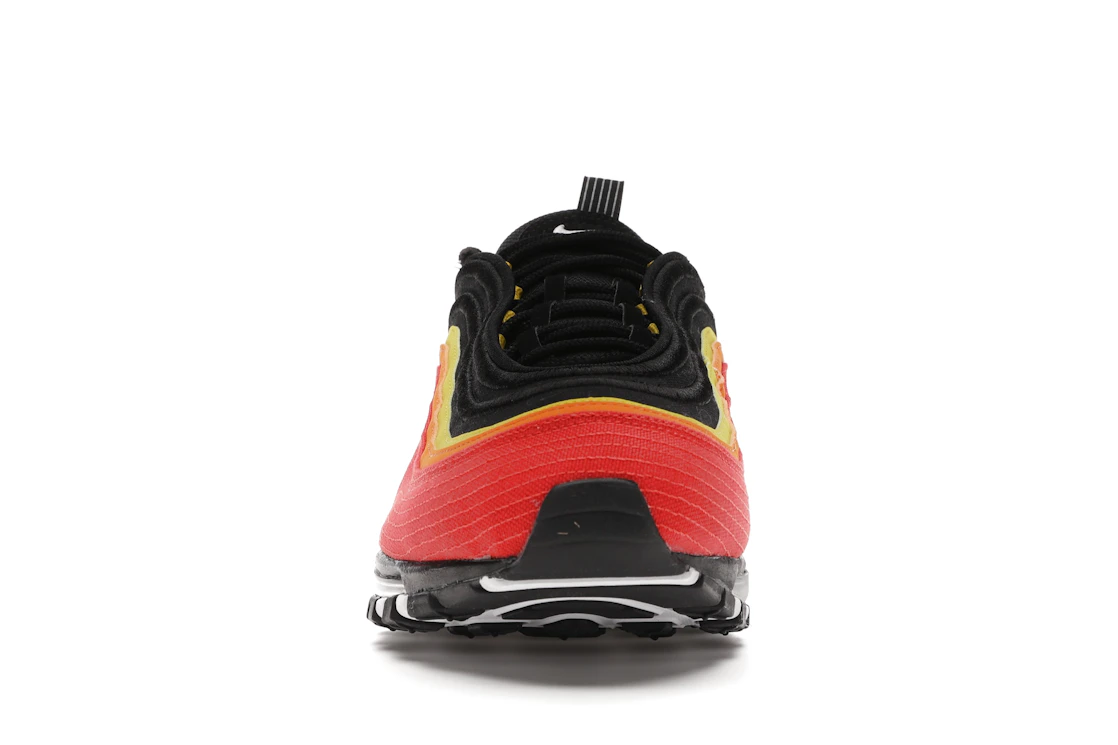Vue 10 de Nike Air Max 97 Black Chile Red Magma Orange