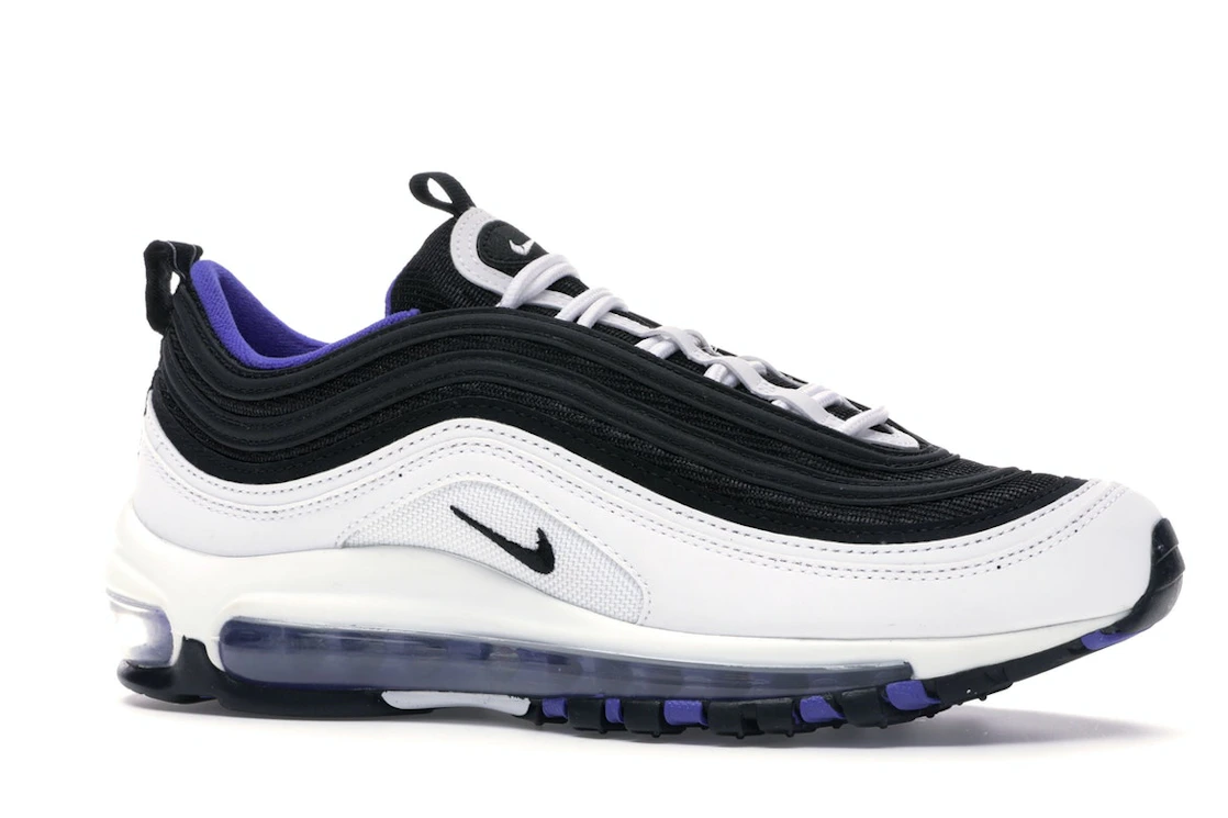Vue 3 de Nike Air Max 97 White Black Persian Violet (GS)