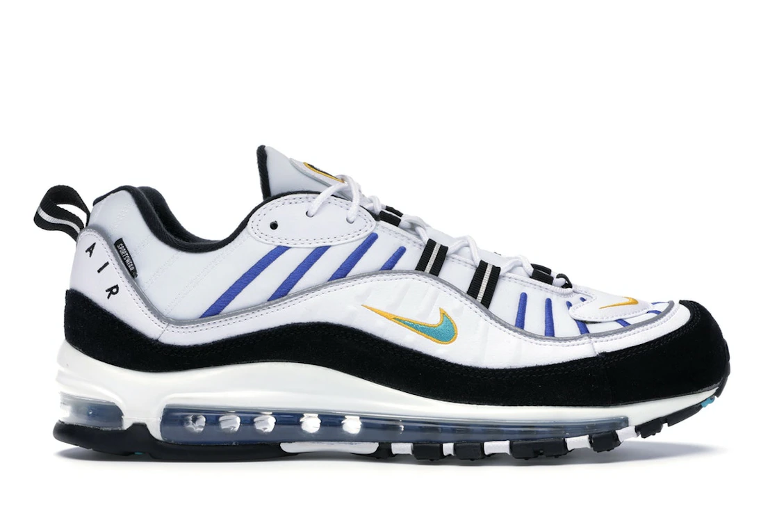 Vue 1 de Nike Air Max 98 White Teal Nebula University Gold