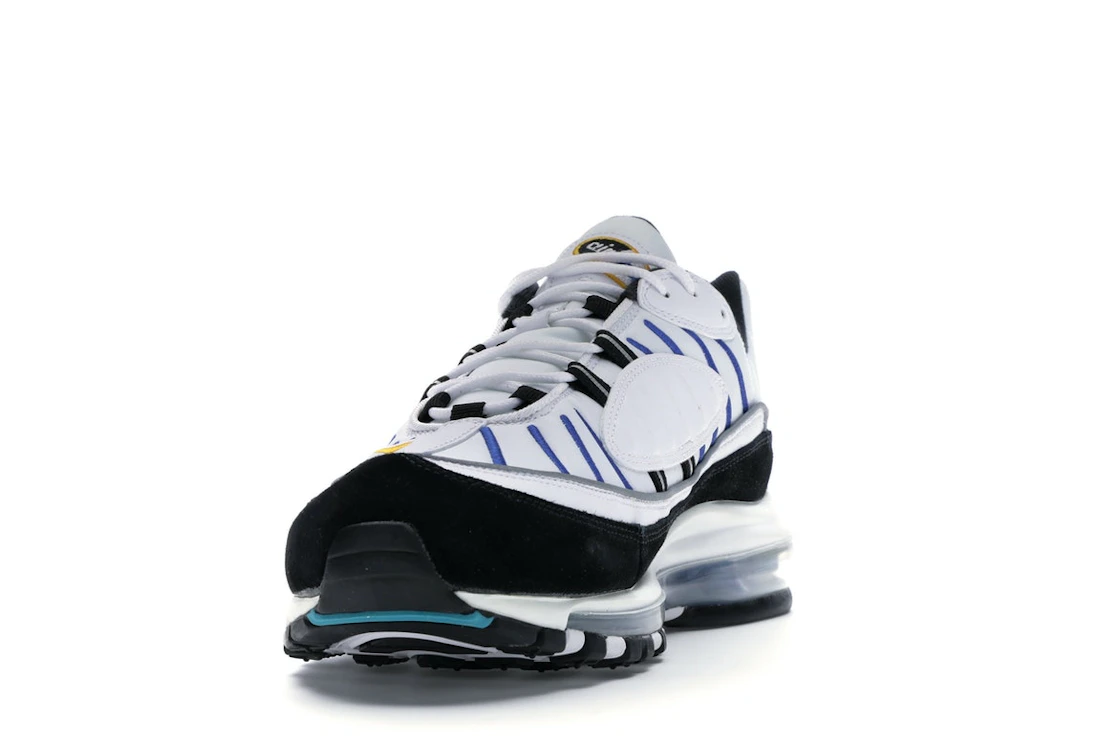 Vue 12 de Nike Air Max 98 White Teal Nebula University Gold