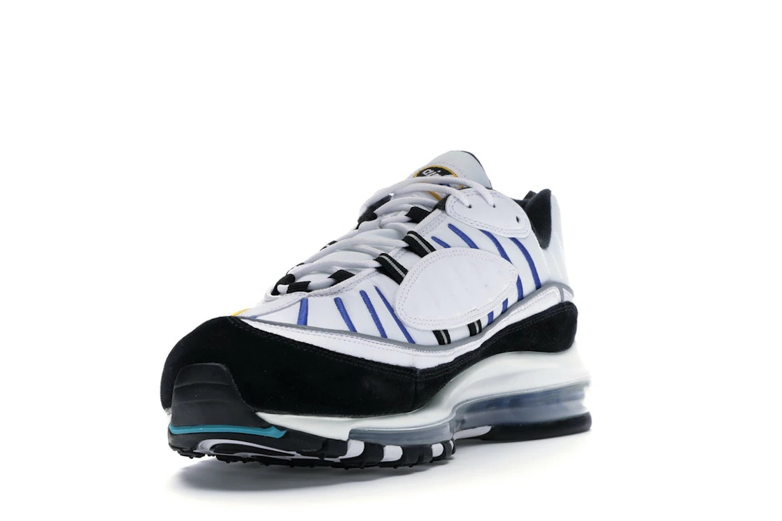 Vue 13 de Nike Air Max 98 White Teal Nebula University Gold