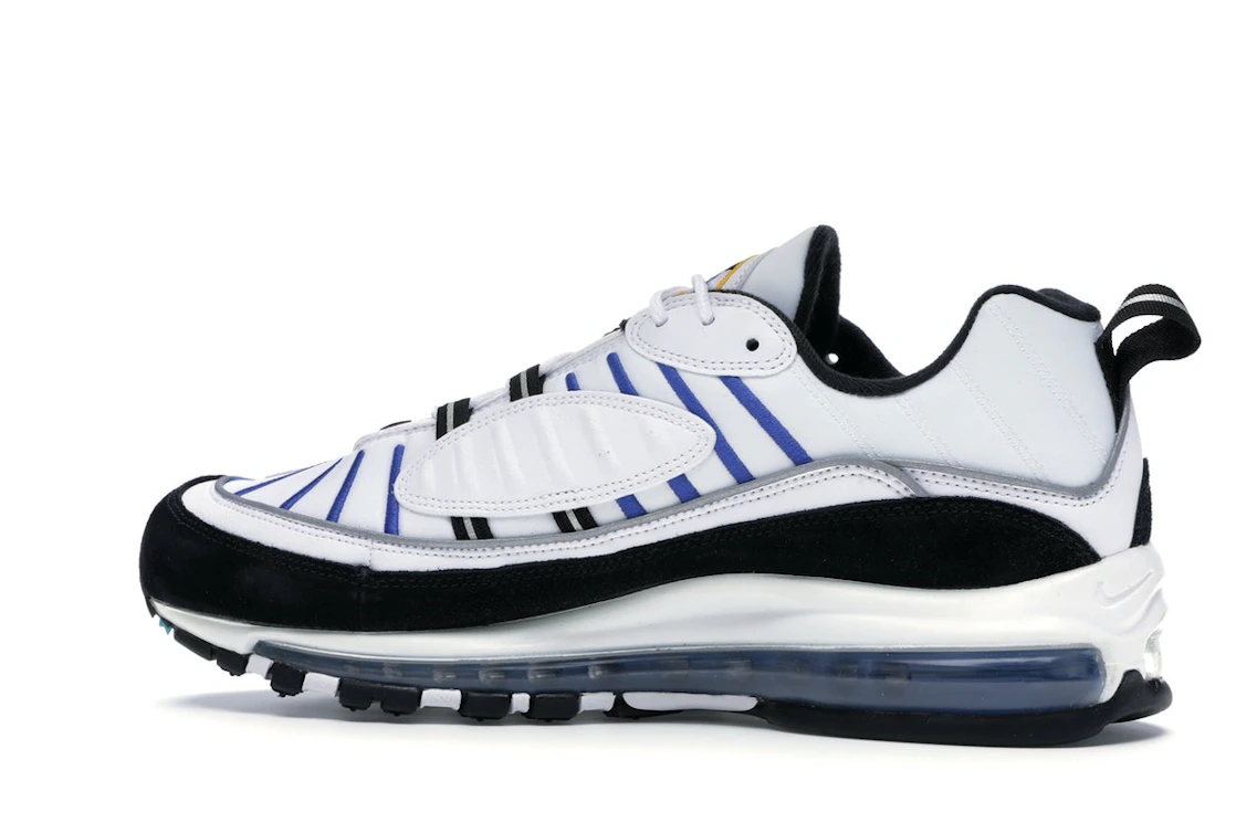 Vue 21 de Nike Air Max 98 White Teal Nebula University Gold