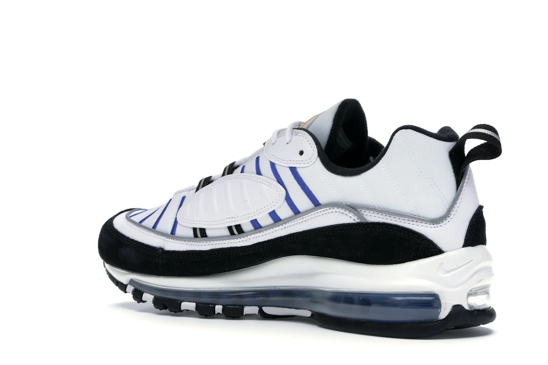 Vue 23 de Nike Air Max 98 White Teal Nebula University Gold