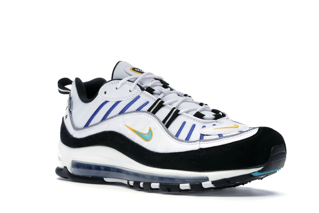 Vue 5 de Nike Air Max 98 White Teal Nebula University Gold