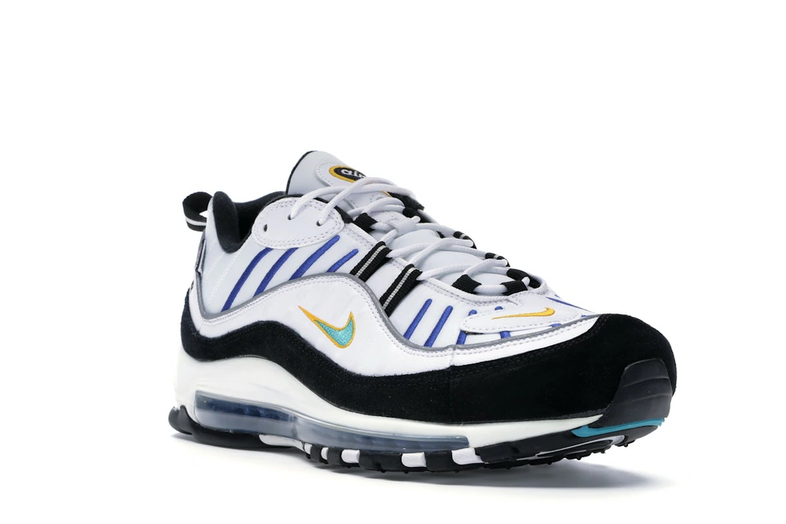 Vue 6 de Nike Air Max 98 White Teal Nebula University Gold