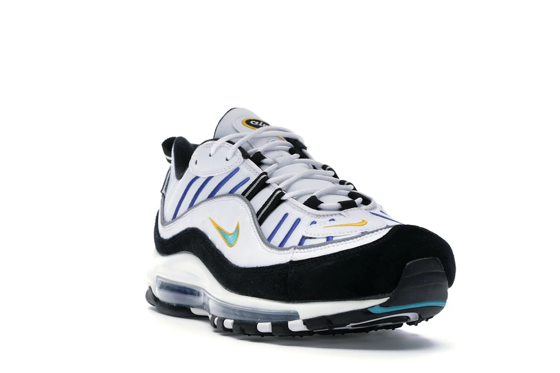 Vue 7 de Nike Air Max 98 White Teal Nebula University Gold
