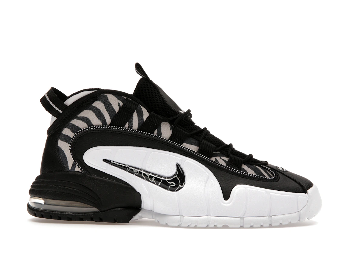 Vue 2 de Nike Air Max Penny 1 Tiger Stripes Black White
