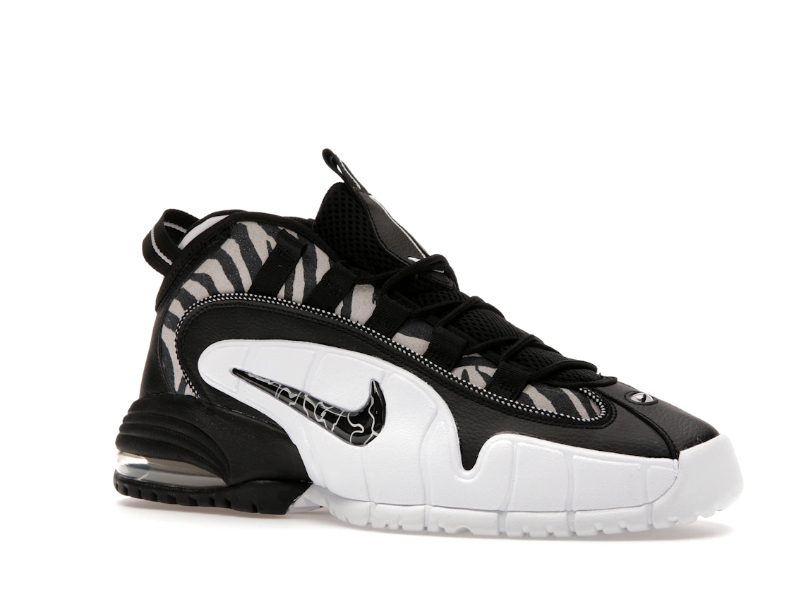Vue 4 de Nike Air Max Penny 1 Tiger Stripes Black White