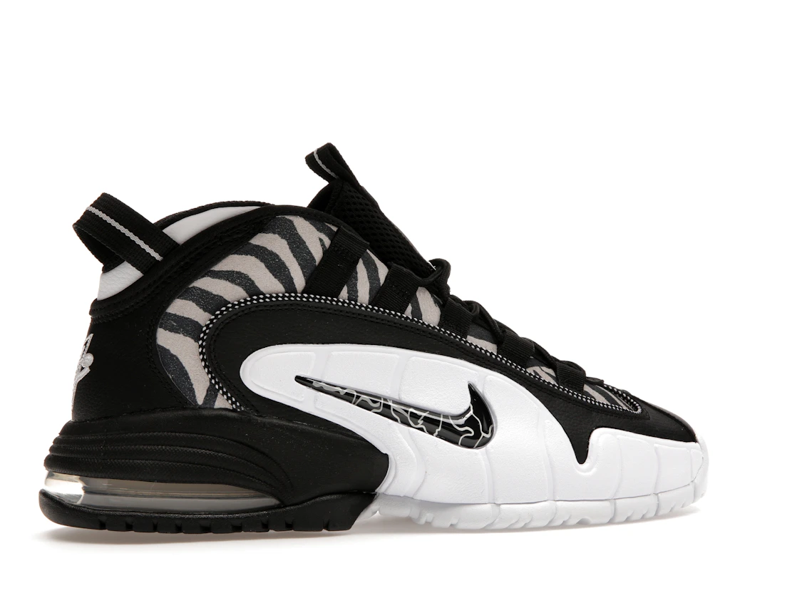 Vue 35 de Nike Air Max Penny 1 Tiger Stripes Black White