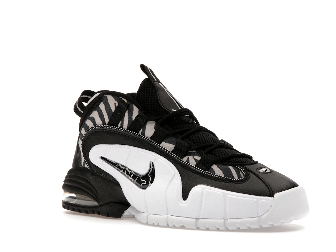 Vue 5 de Nike Air Max Penny 1 Tiger Stripes Black White