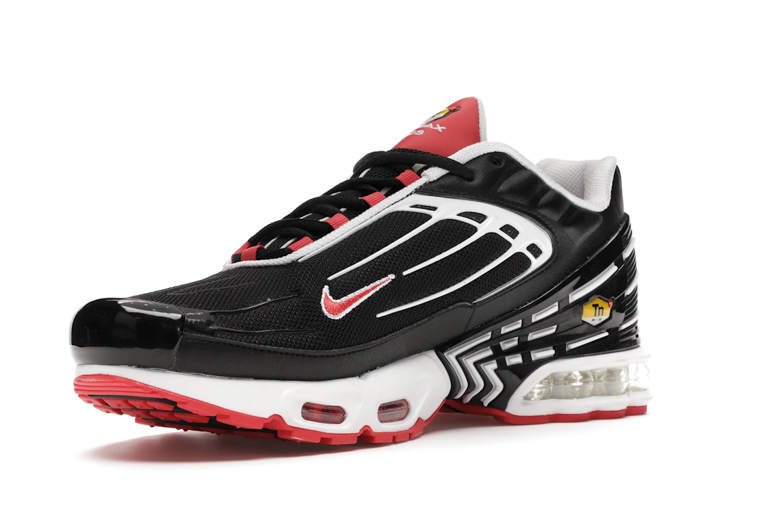 Vue 15 de Nike Air Max Plus 3 Black White Track Red