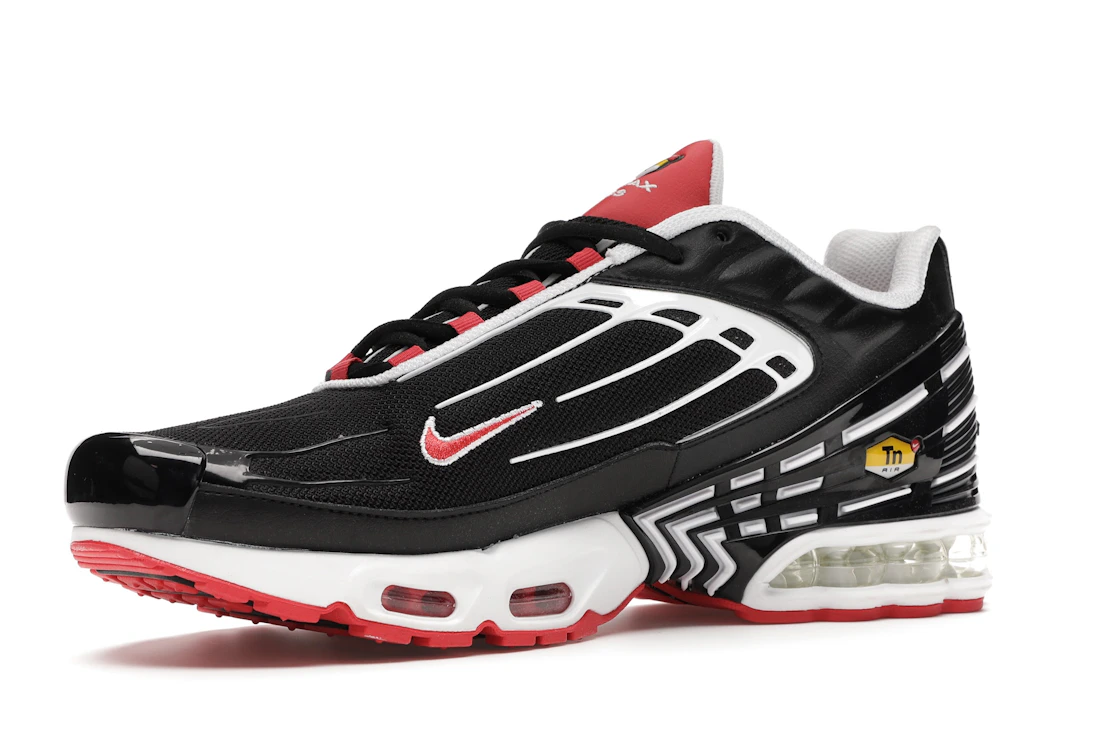 Vue 16 de Nike Air Max Plus 3 Black White Track Red