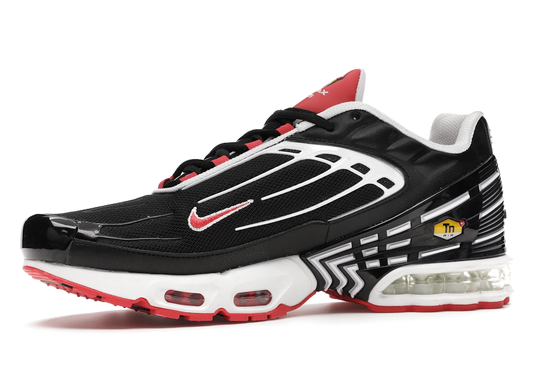 Vue 17 de Nike Air Max Plus 3 Black White Track Red