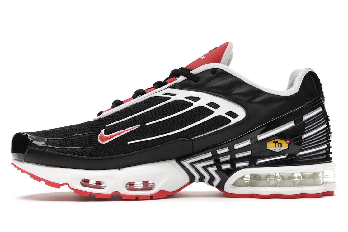 Vue 19 de Nike Air Max Plus 3 Black White Track Red
