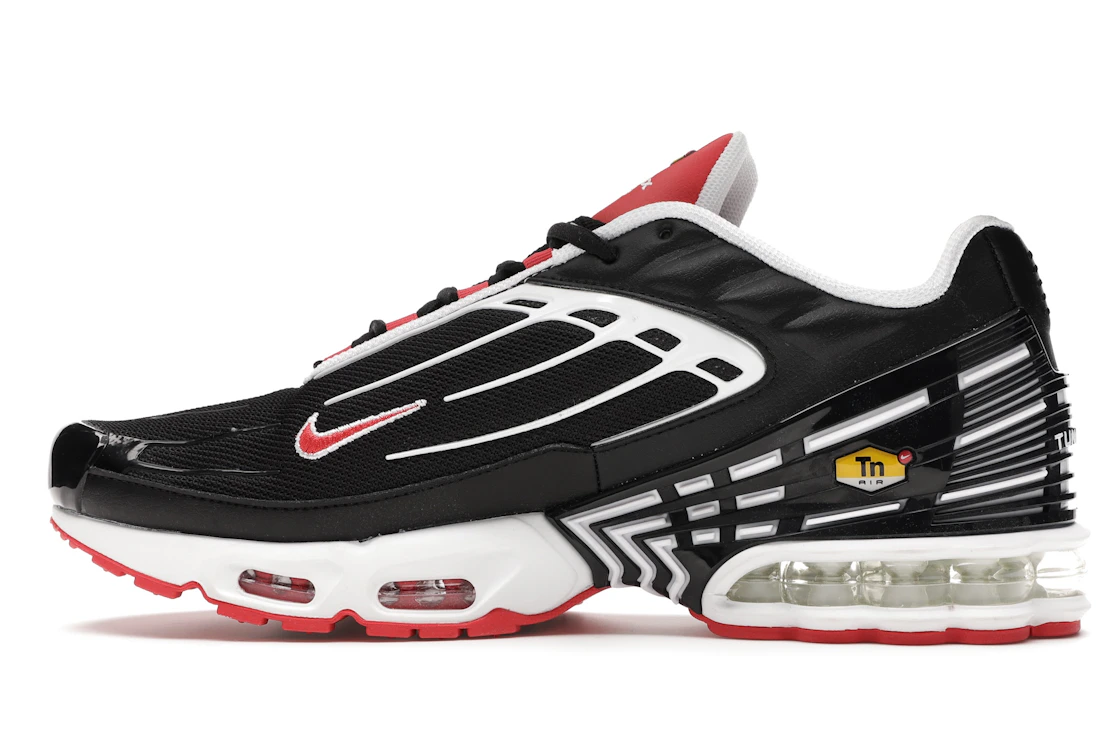 Vue 20 de Nike Air Max Plus 3 Black White Track Red