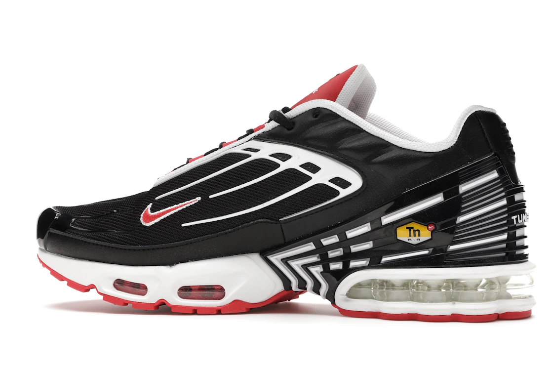 Vue 21 de Nike Air Max Plus 3 Black White Track Red
