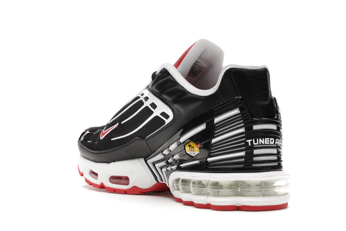 Vue 25 de Nike Air Max Plus 3 Black White Track Red