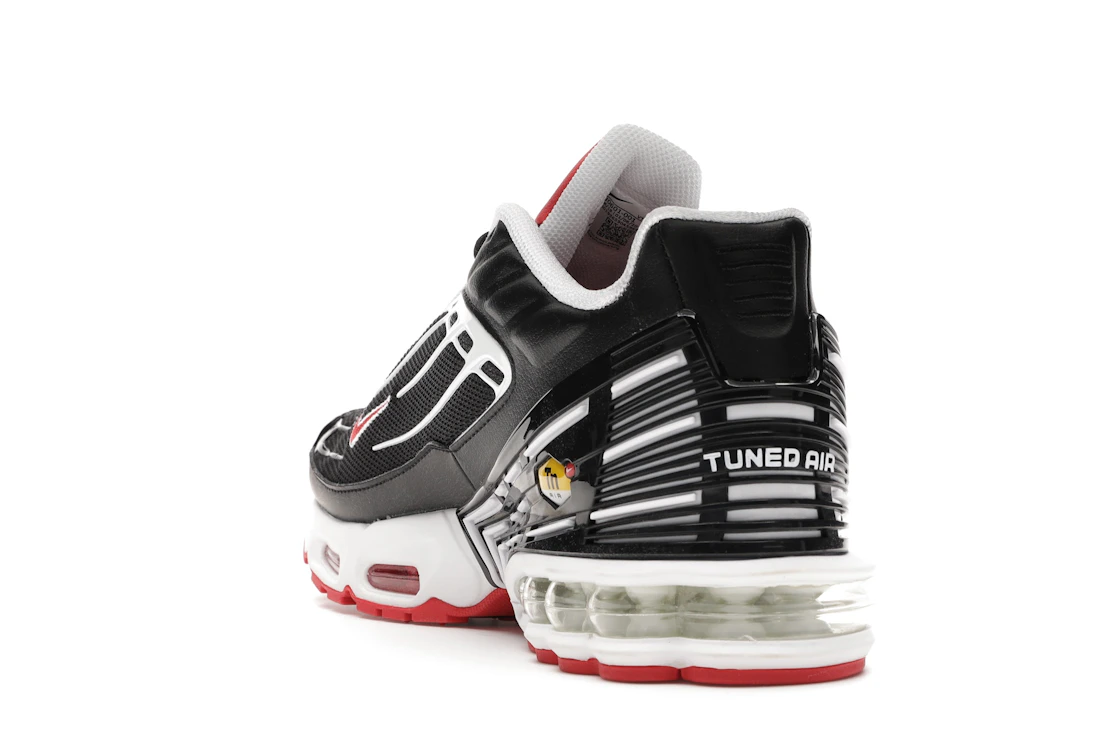 Vue 26 de Nike Air Max Plus 3 Black White Track Red