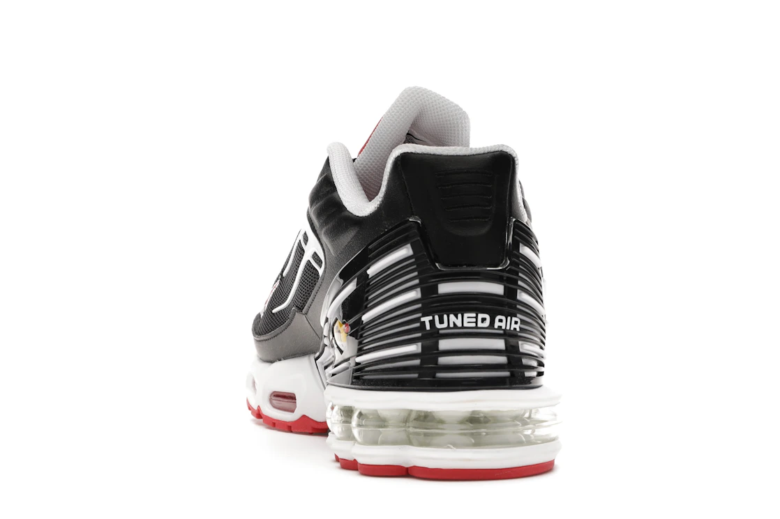 Vue 27 de Nike Air Max Plus 3 Black White Track Red