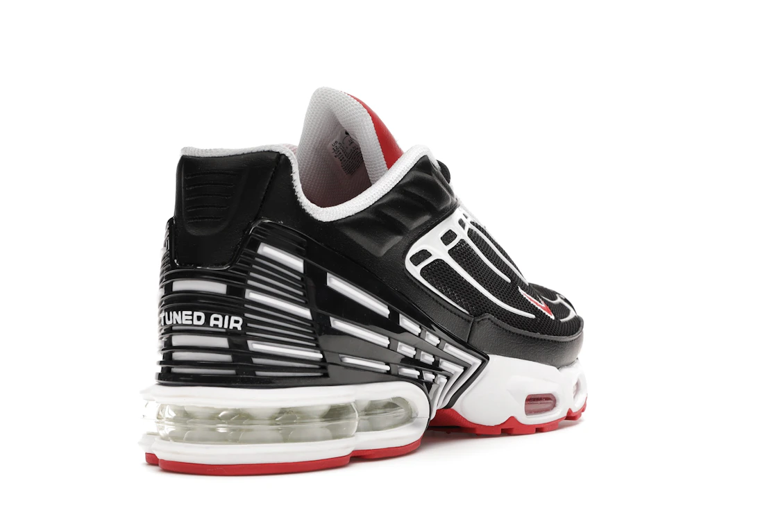 Vue 31 de Nike Air Max Plus 3 Black White Track Red