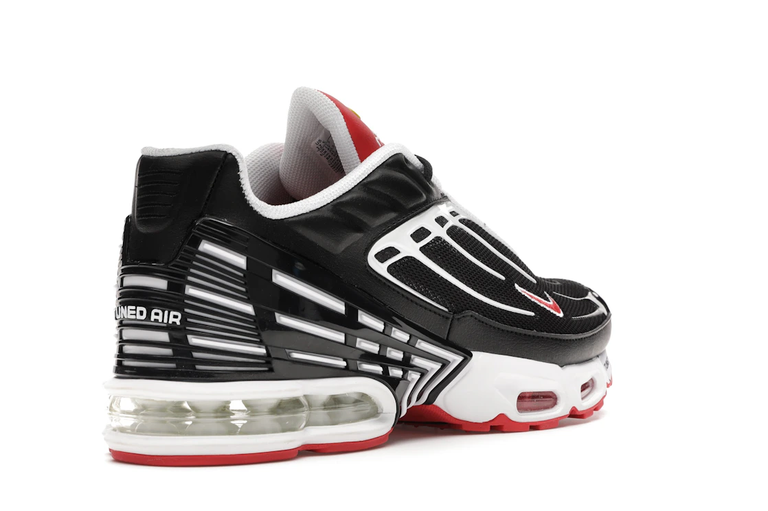 Vue 32 de Nike Air Max Plus 3 Black White Track Red