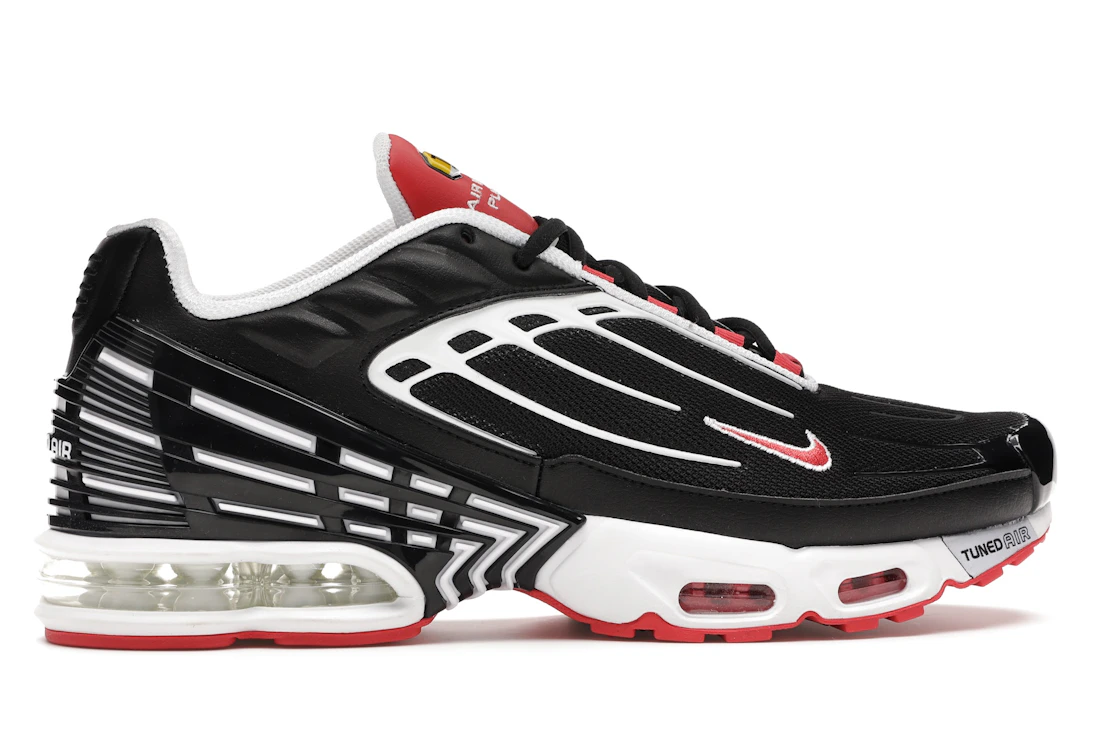 Vue 36 de Nike Air Max Plus 3 Black White Track Red