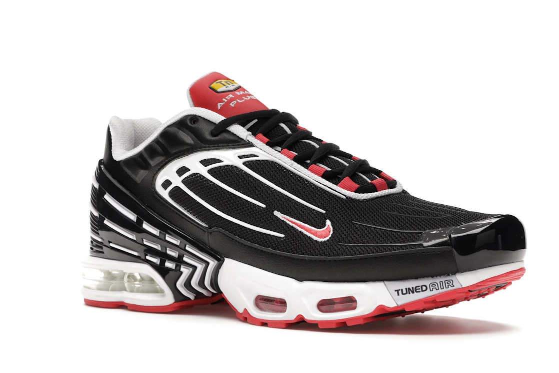 Vue 5 de Nike Air Max Plus 3 Black White Track Red